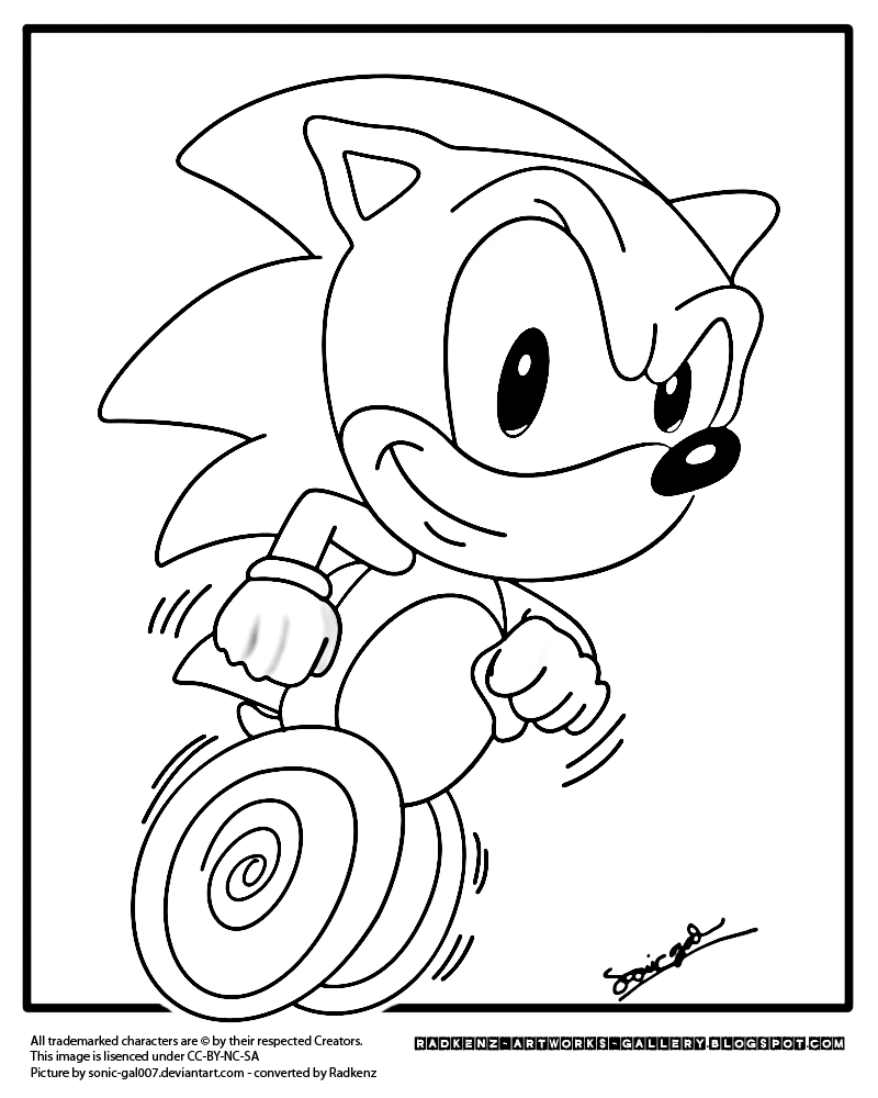 76 Sonic The Hedgehog Coloring Pages Printable 60