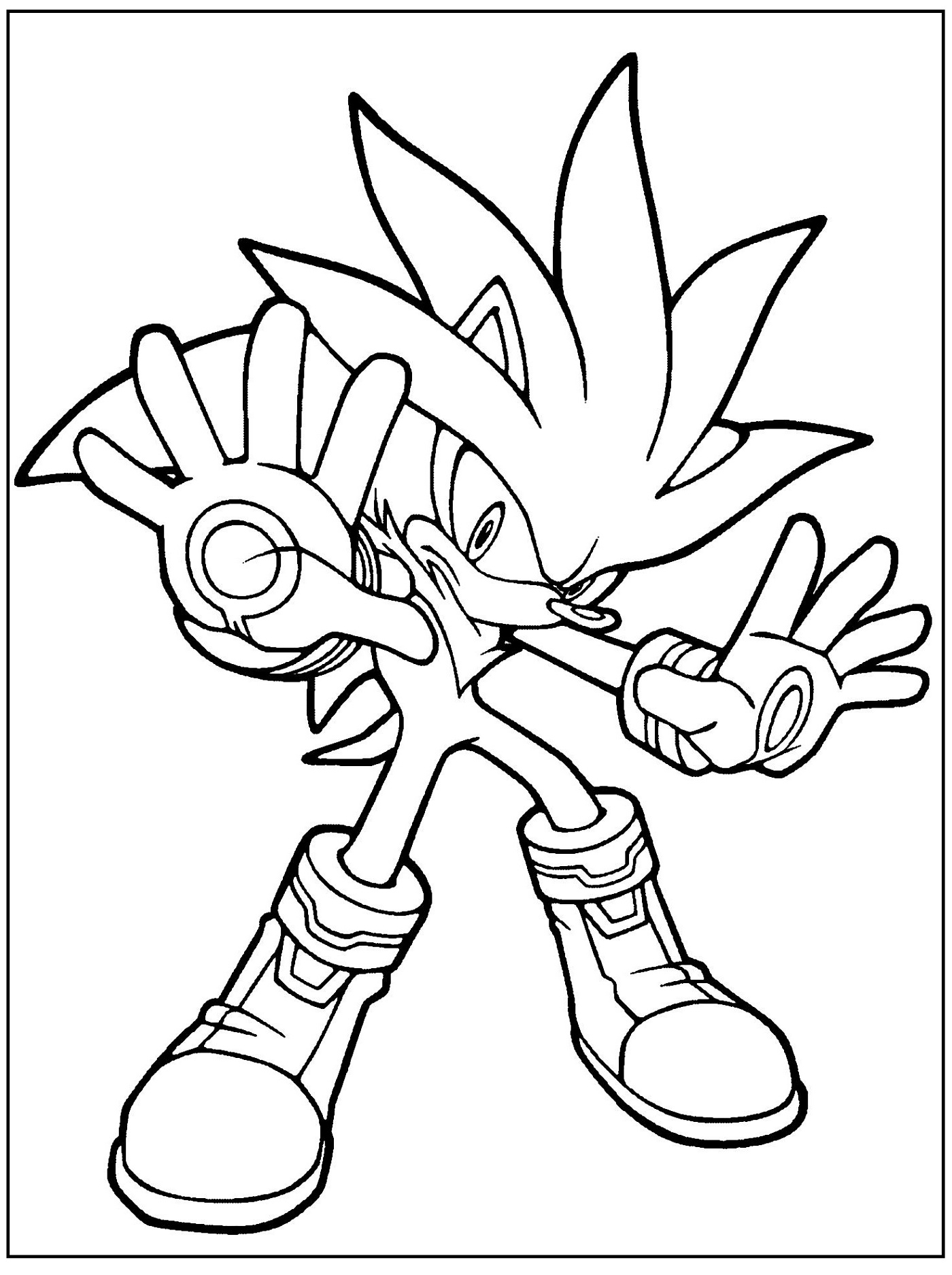 76 Sonic The Hedgehog Coloring Pages Printable 8