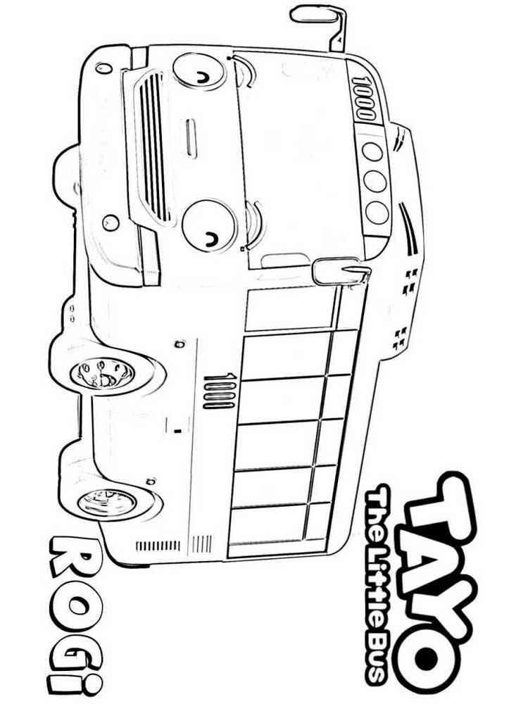 76 Tayo Coloring Pages Printable 26