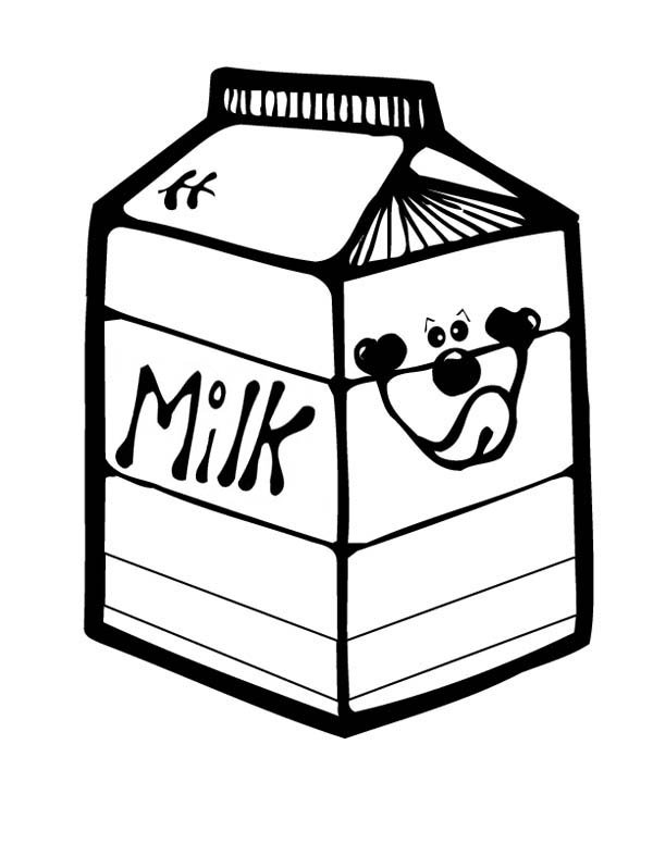 84 Milk Coloring Pages Printable 1