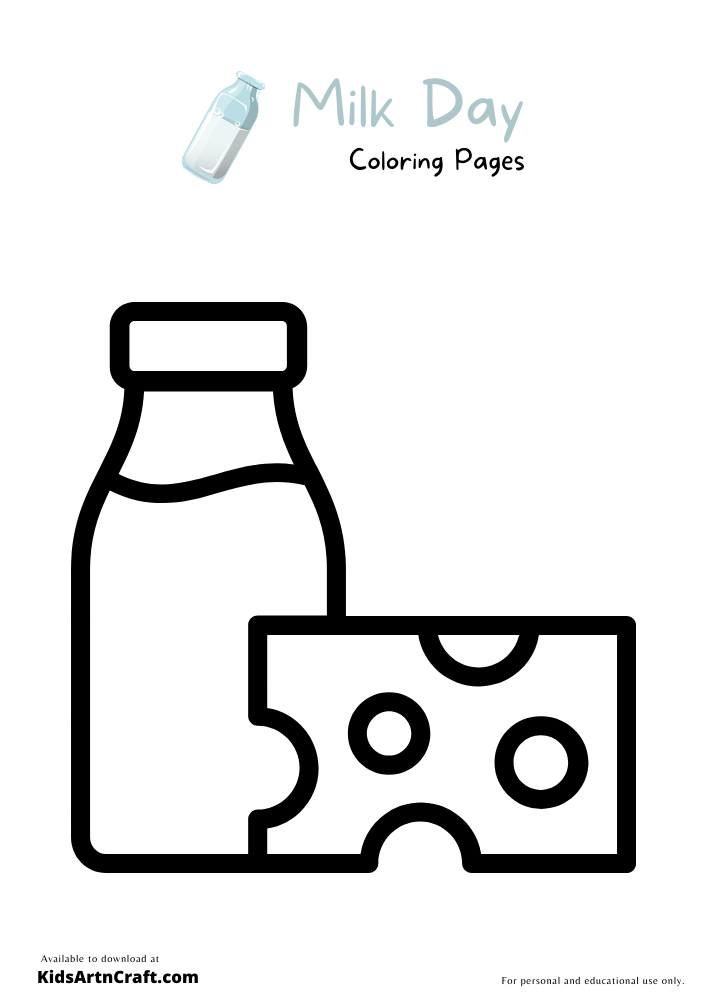 84 Milk Coloring Pages Printable 59