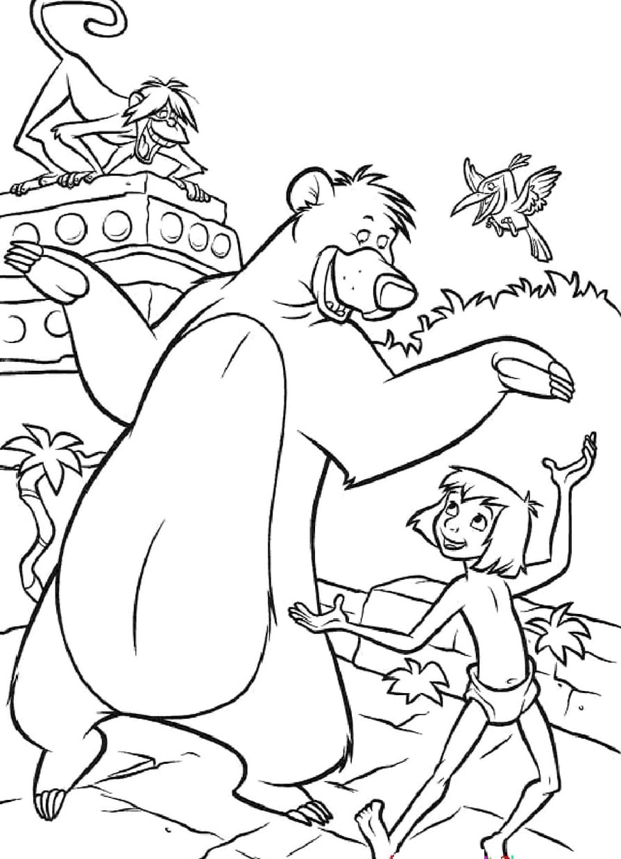 90 Jungle Book Coloring Pages Printable 22