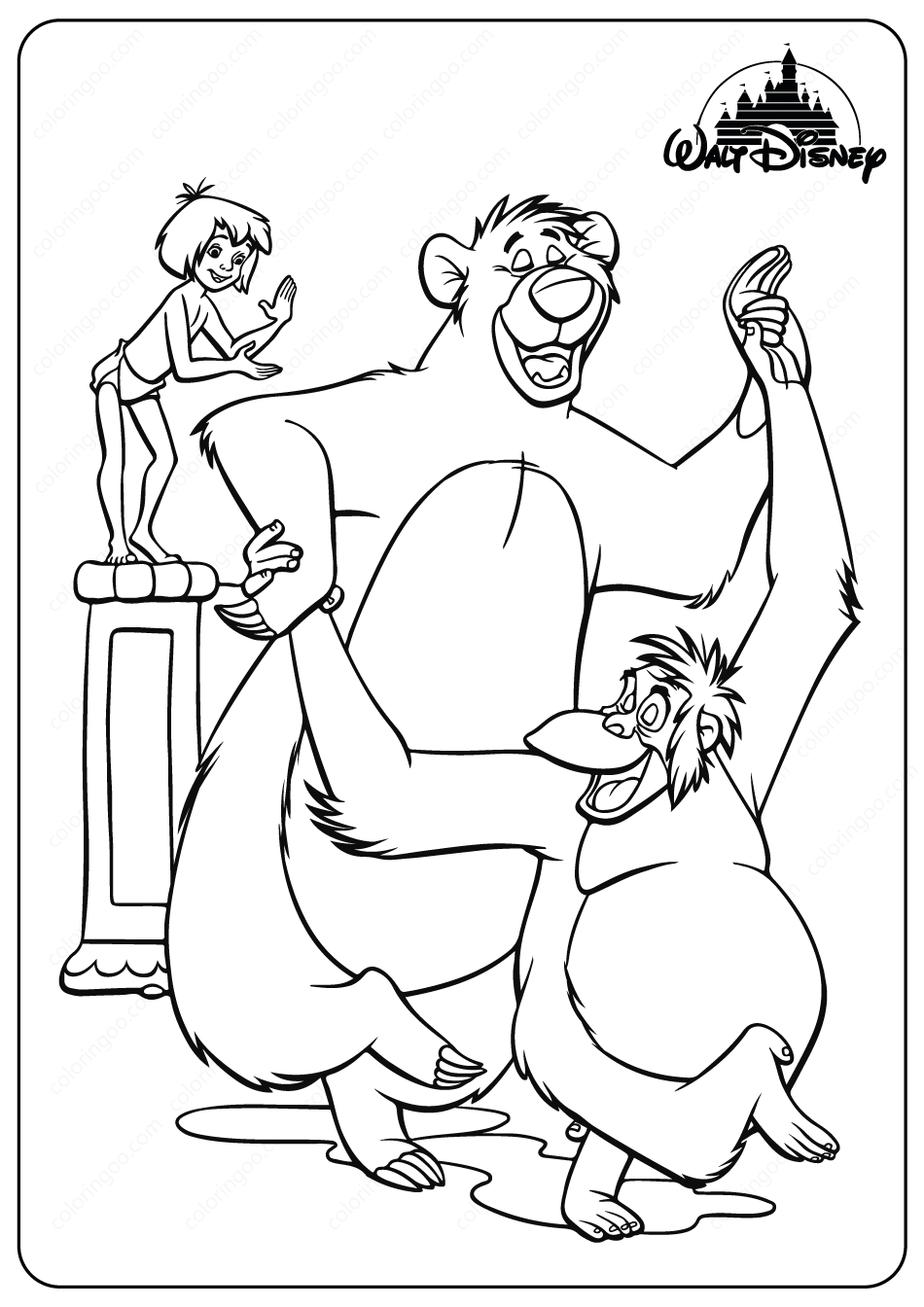 90 Jungle Book Coloring Pages Printable 42