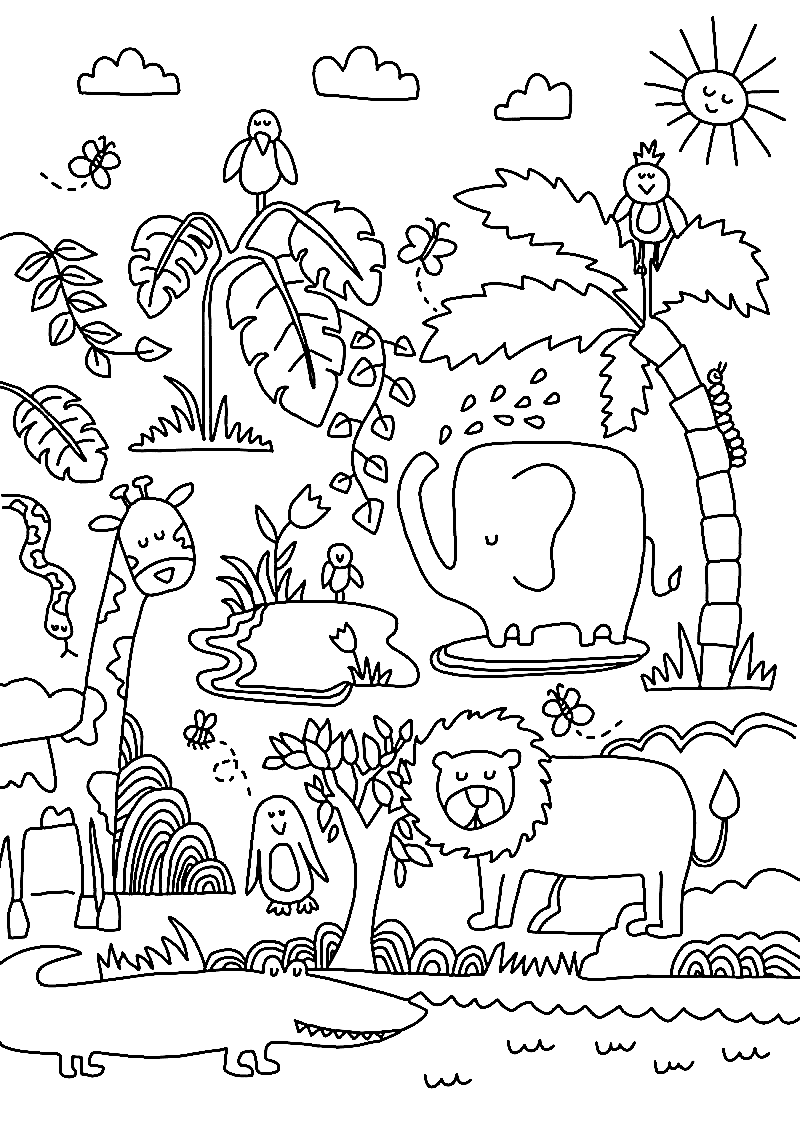 jungle book coloring pages printable jpg