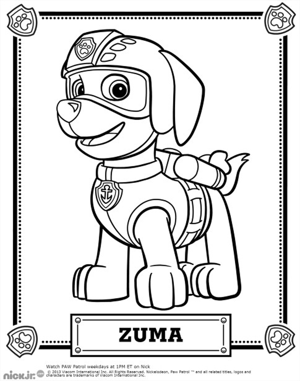 92 Paw Patrol Coloring Pages Printable 28