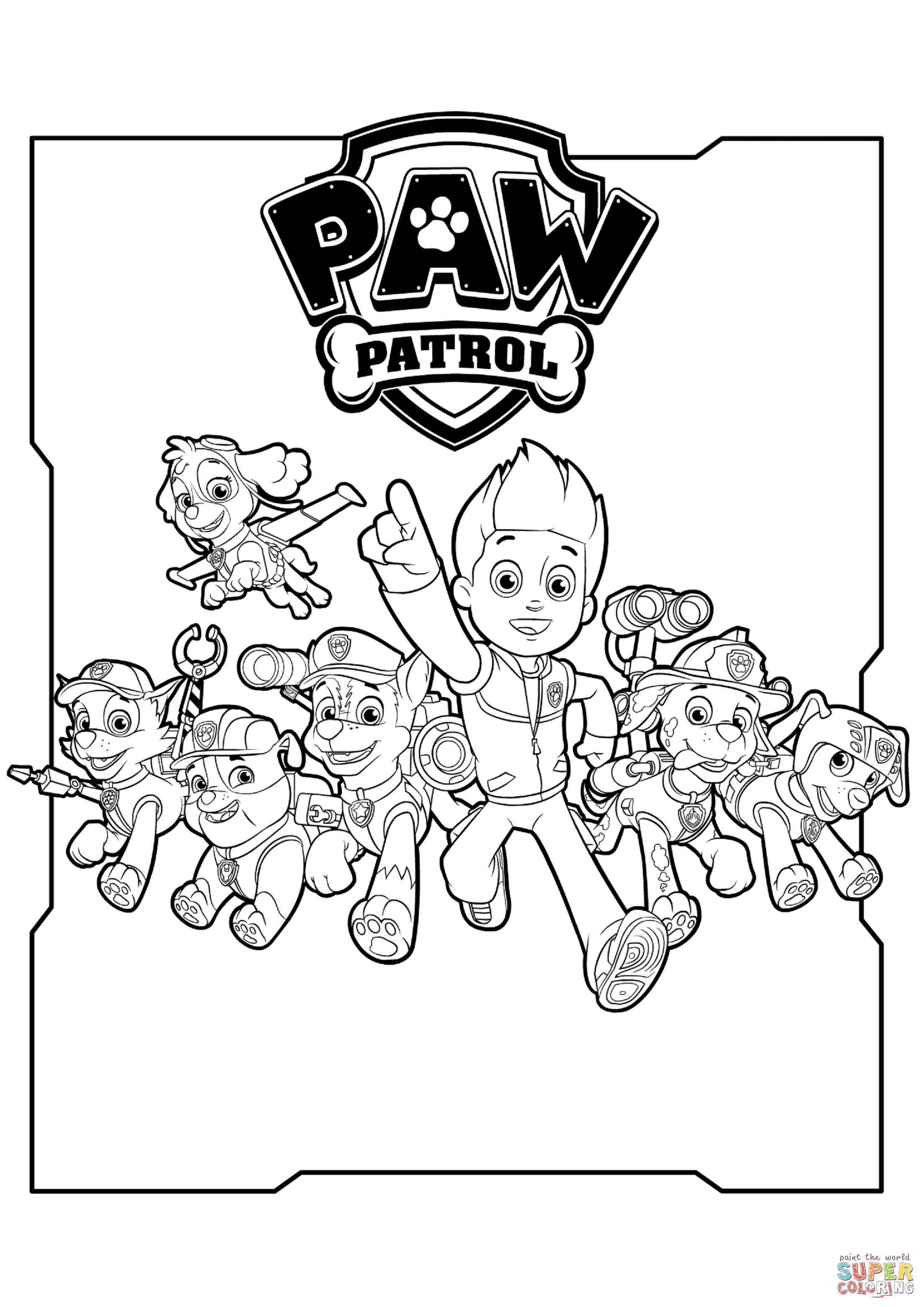 92 Paw Patrol Coloring Pages Printable 87