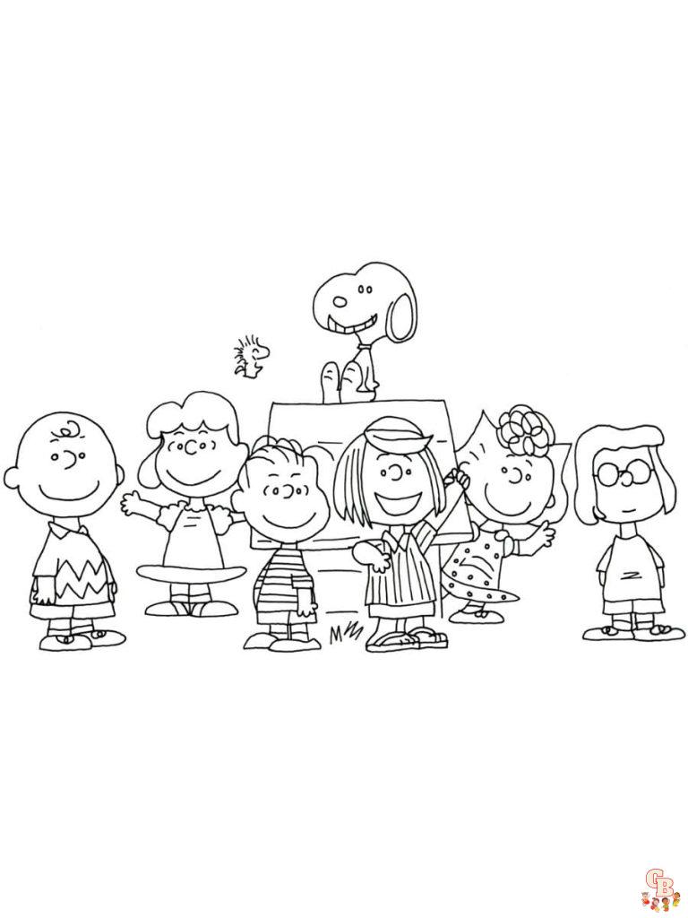 92 Printable Charlie Brown Coloring Pages 74