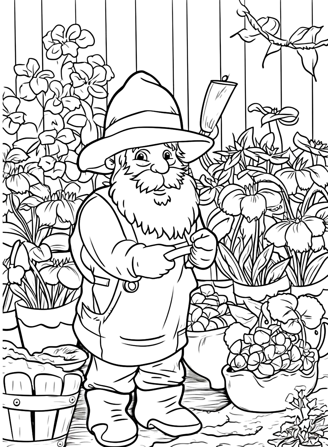 gardening coloring pages printable jpg