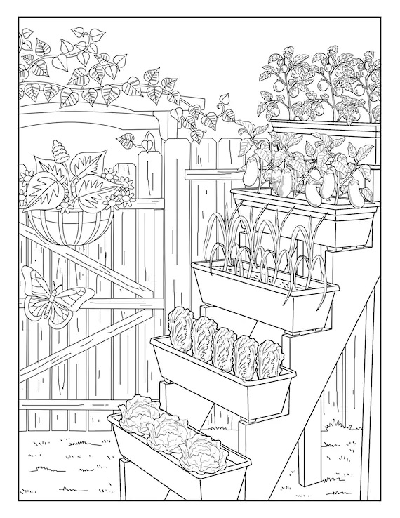 gardening coloring pages printable jpg