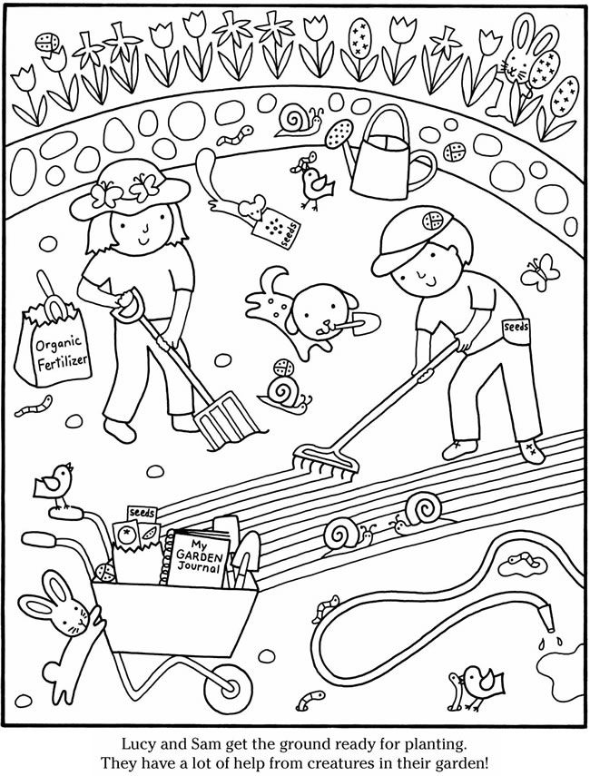 96 Gardening Coloring Pages Printable 49