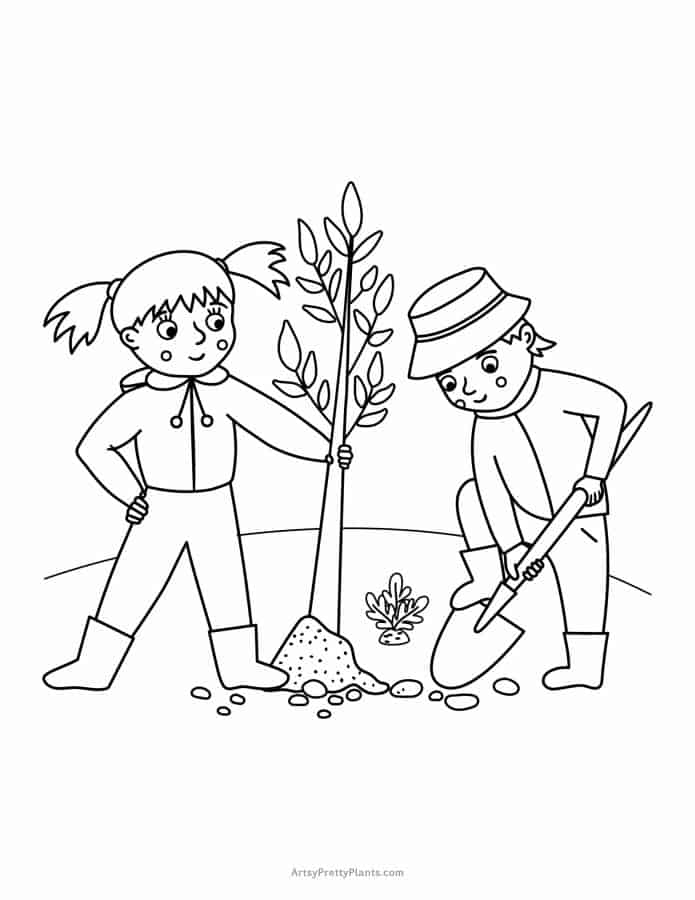 gardening coloring pages printable jpg