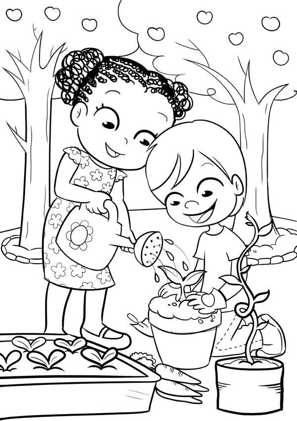 96 Gardening Coloring Pages Printable 55