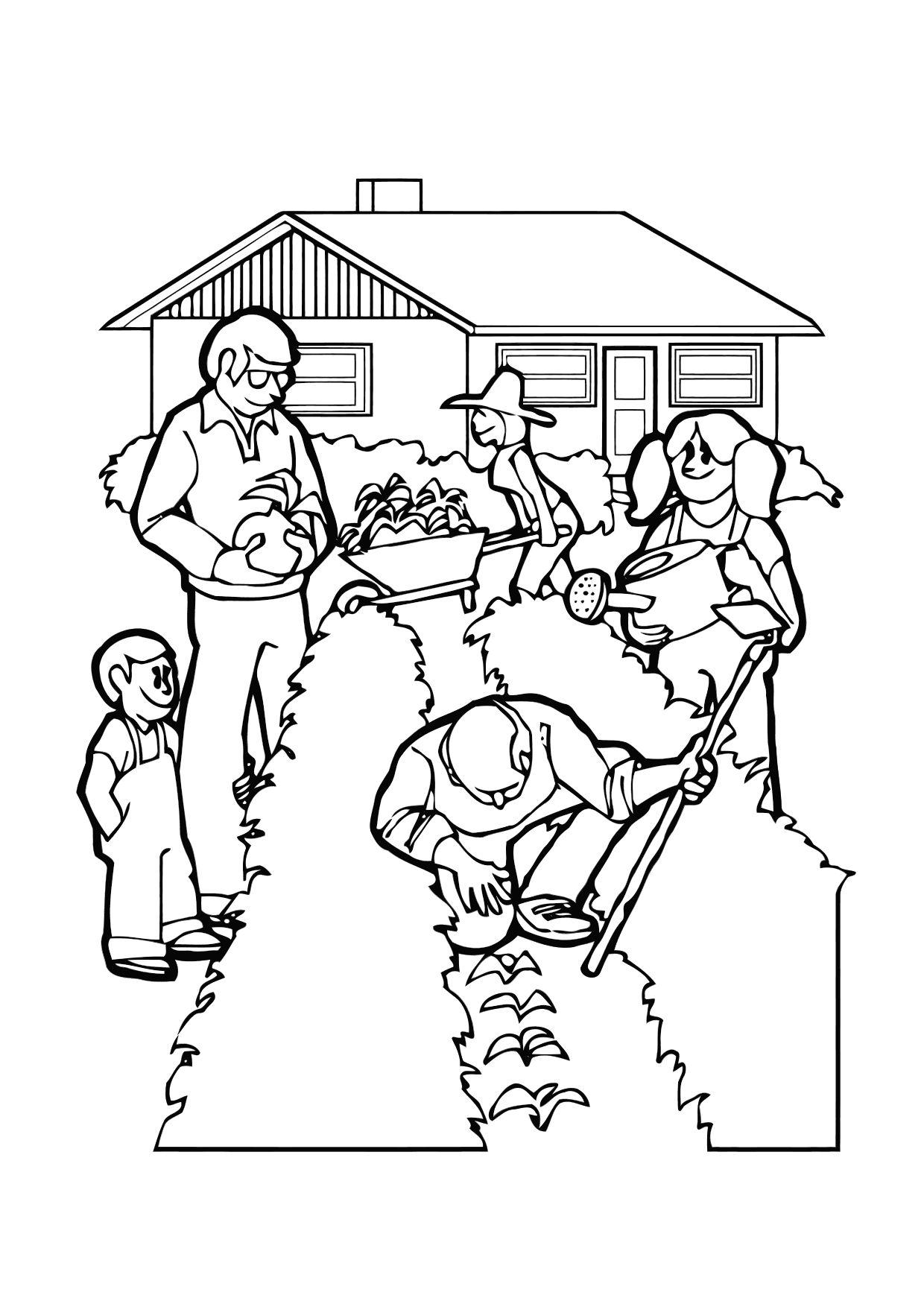 96 Gardening Coloring Pages Printable 60