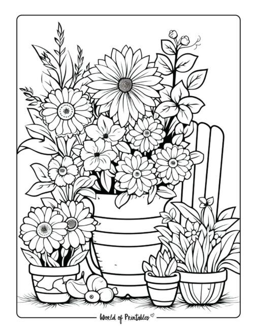 96 Gardening Coloring Pages Printable 64