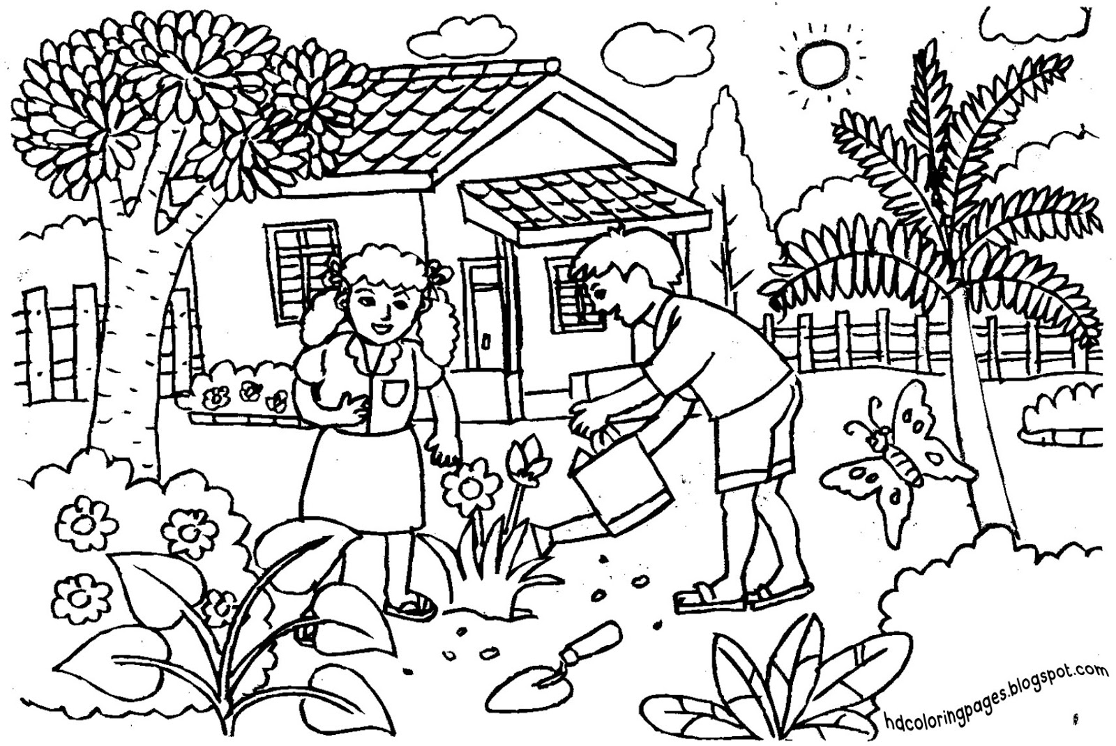 96 Gardening Coloring Pages Printable 82