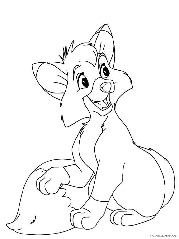 96 Heartwarming Fox and the Hound Coloring Pages Printable 28