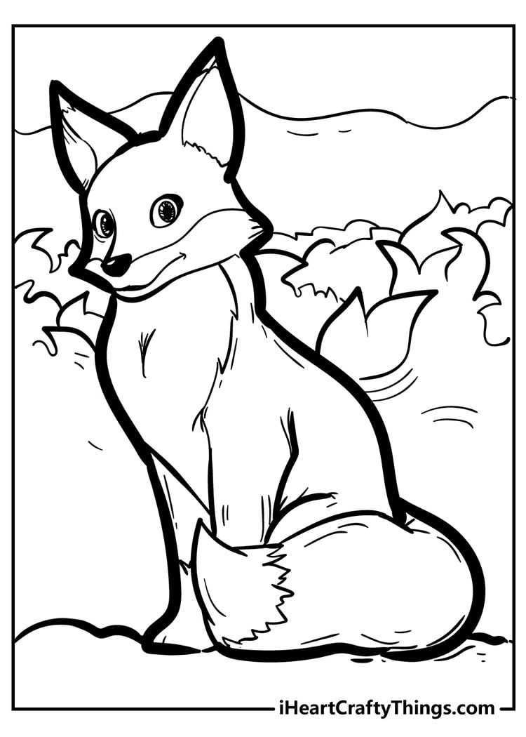 heartwarming fox and the hound coloring pages printable jpg