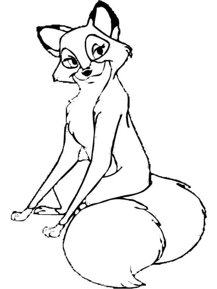 96 Heartwarming Fox and the Hound Coloring Pages Printable 40