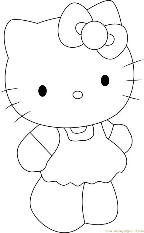 adorable hello kitty coloring pages printable jpg