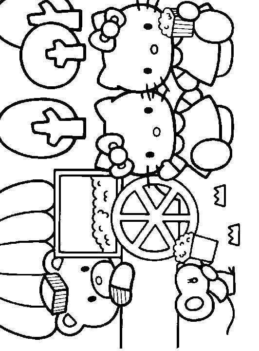 adorable hello kitty coloring pages printable jpg