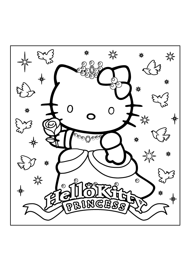 adorable hello kitty coloring pages printable jpg