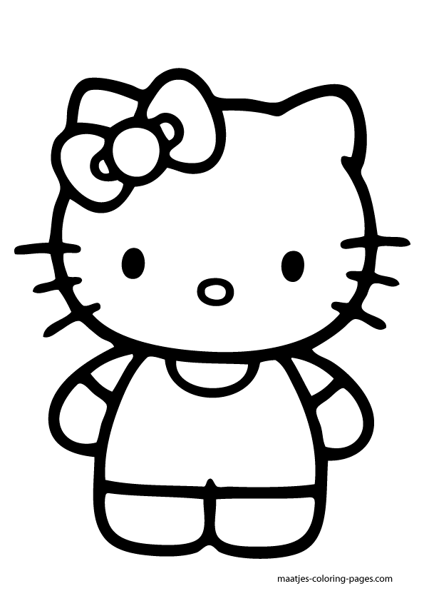 adorable hello kitty coloring pages printable jpg