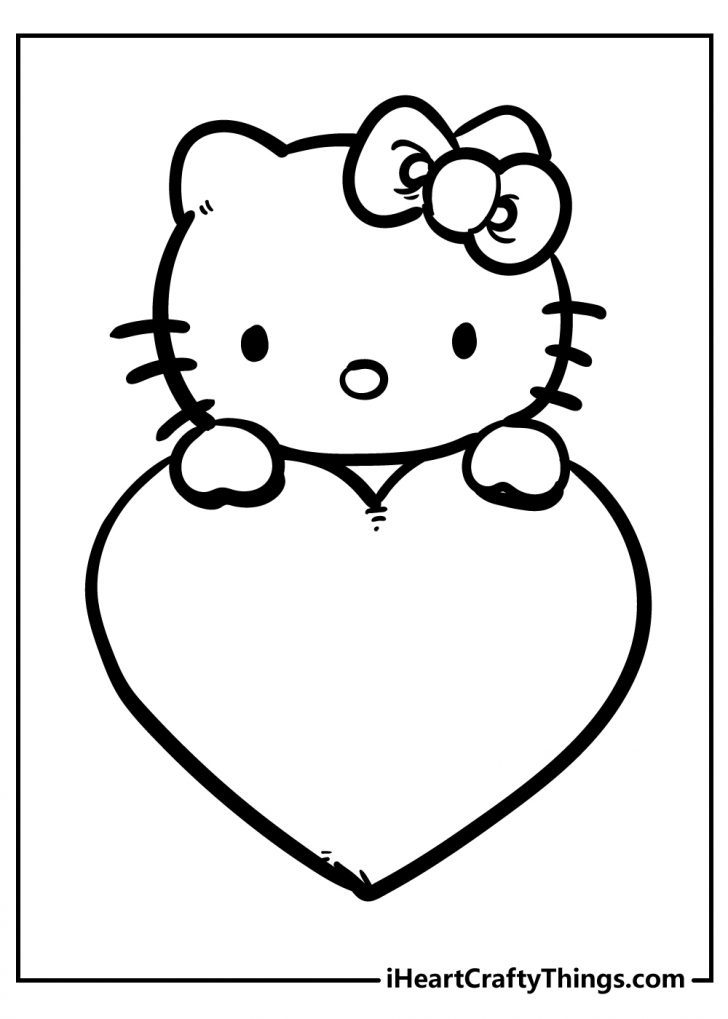 Adorable Hello Kitty Coloring Pages Printable 35