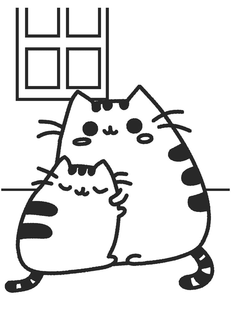 Adorable Pusheen Coloring Pages Printable 11