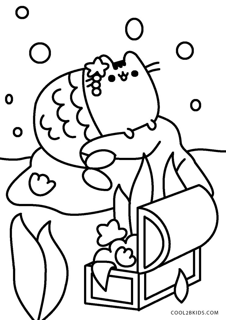 Adorable Pusheen Coloring Pages Printable 13