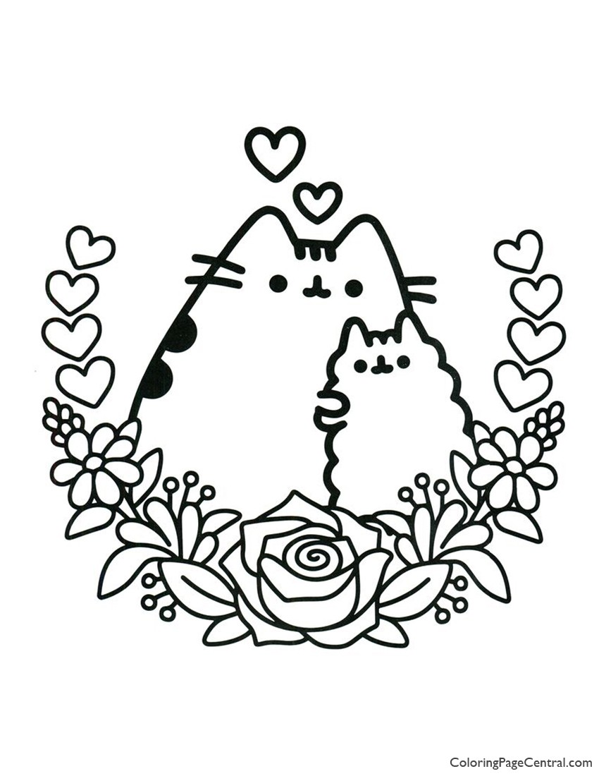 Adorable Pusheen Coloring Pages Printable 5