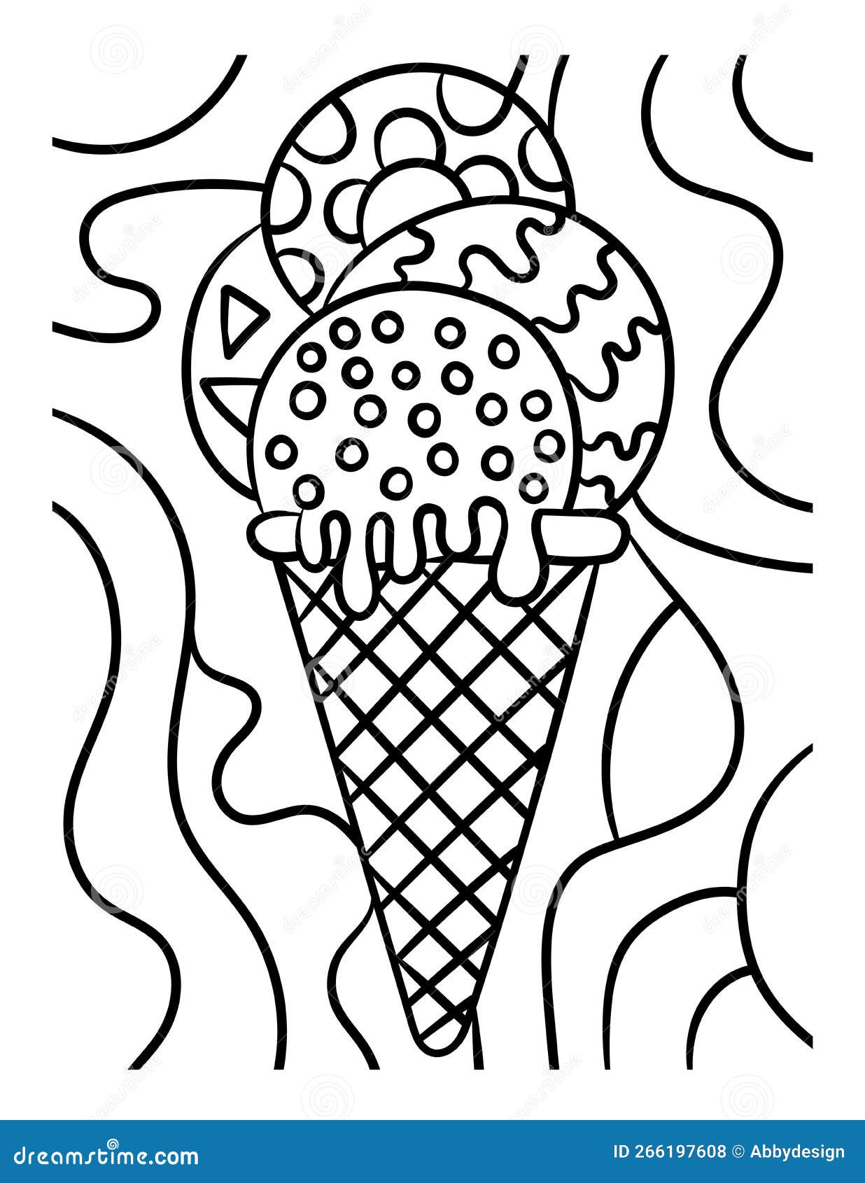 Cool Ice Cream Cone Coloring Pages Printable 13