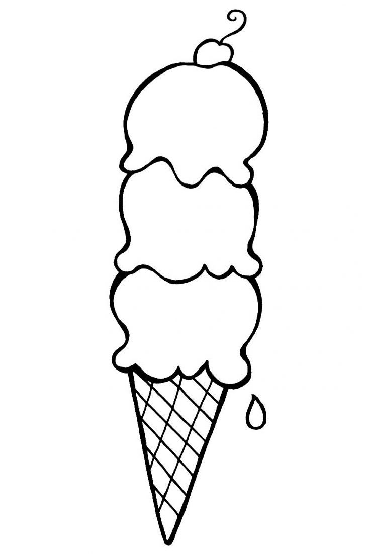 Cool Ice Cream Cone Coloring Pages Printable 17