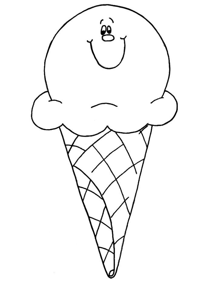 Cool Ice Cream Cone Coloring Pages Printable 18