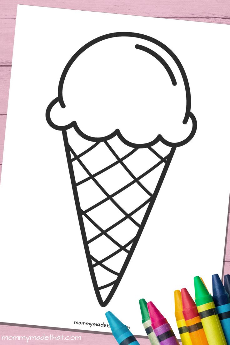 Cool Ice Cream Cone Coloring Pages Printable 21