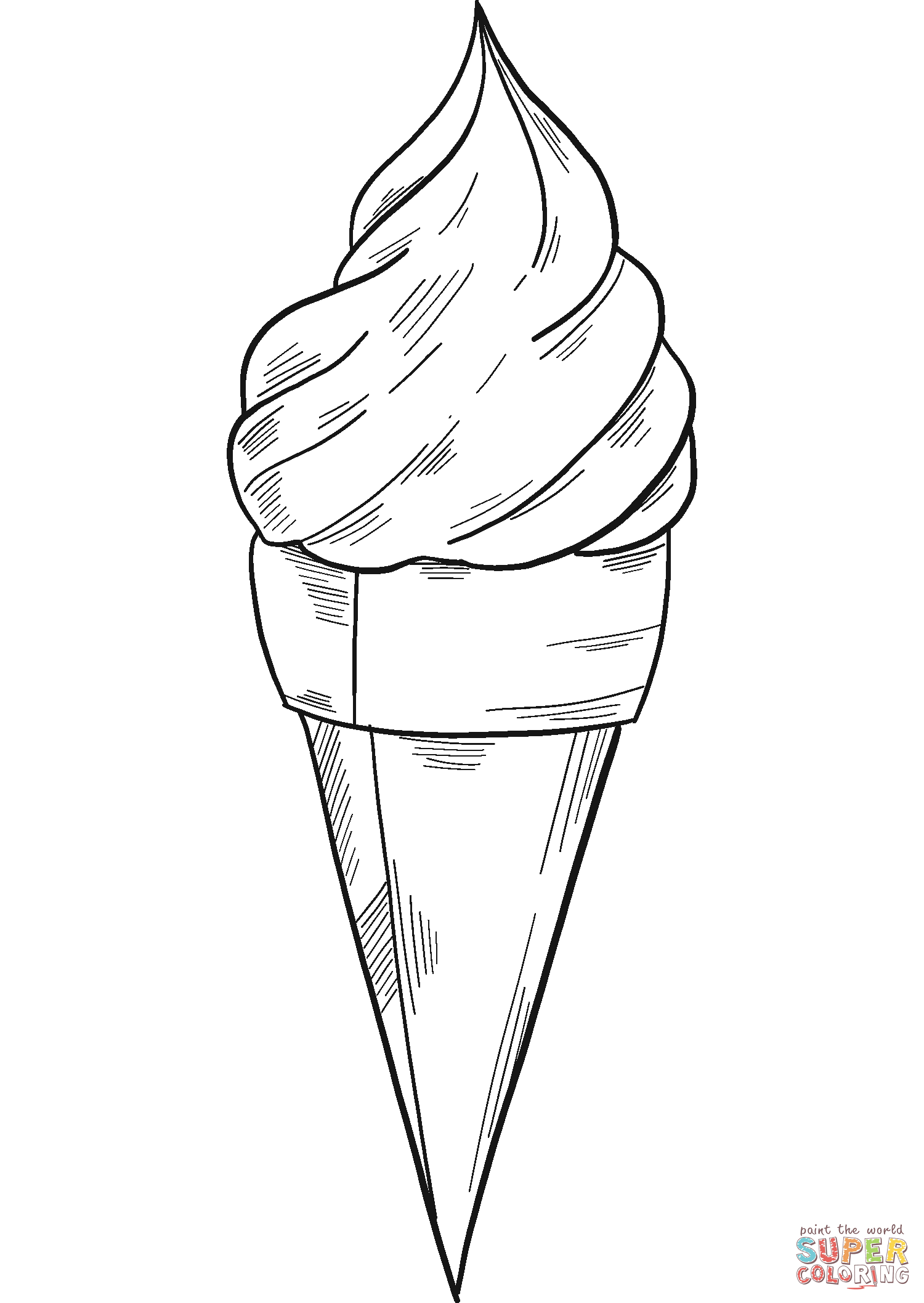 cool ice cream cone coloring pages printable jpg