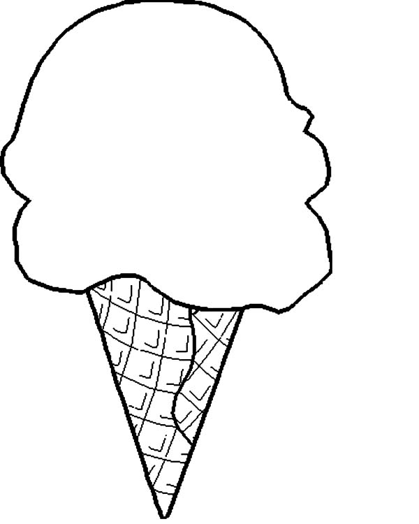 Cool Ice Cream Cone Coloring Pages Printable 28