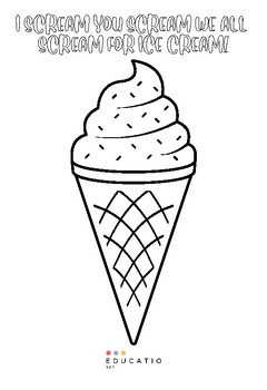 Cool Ice Cream Cone Coloring Pages Printable 29