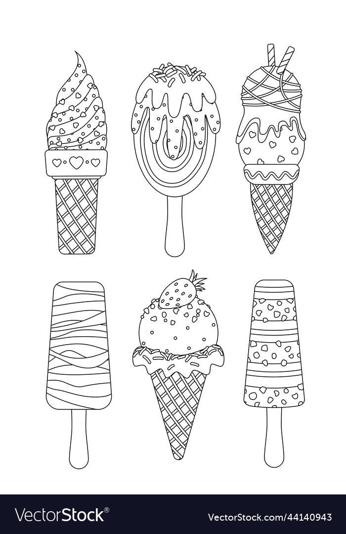 Cool Ice Cream Cone Coloring Pages Printable 34