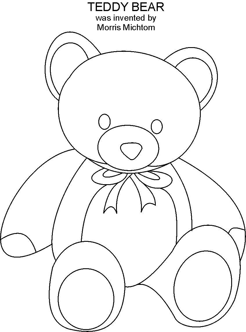 Cuddly Teddy Bear Coloring Pages Printable 12