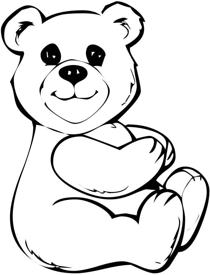 Cuddly Teddy Bear Coloring Pages Printable 20