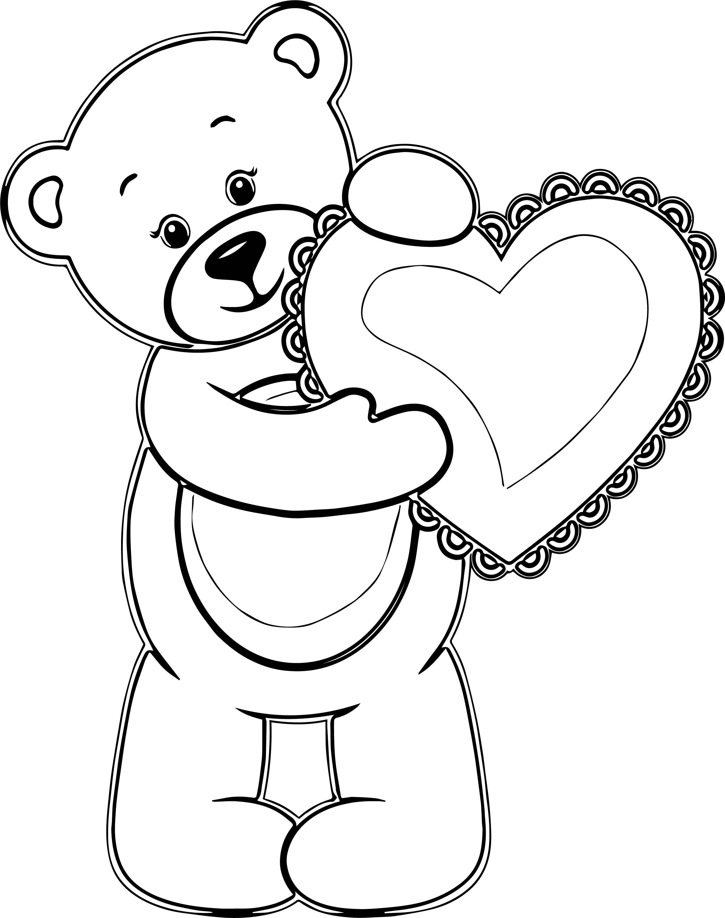 cuddly teddy bear coloring pages printable jpg