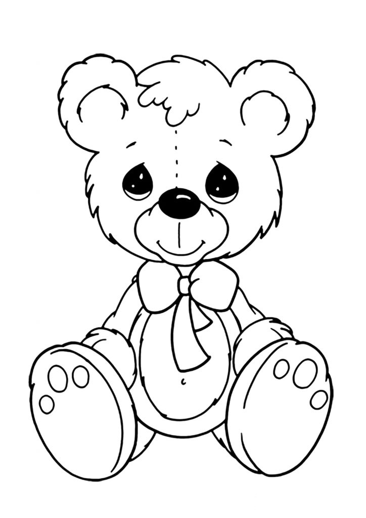 Cuddly Teddy Bear Coloring Pages Printable 27