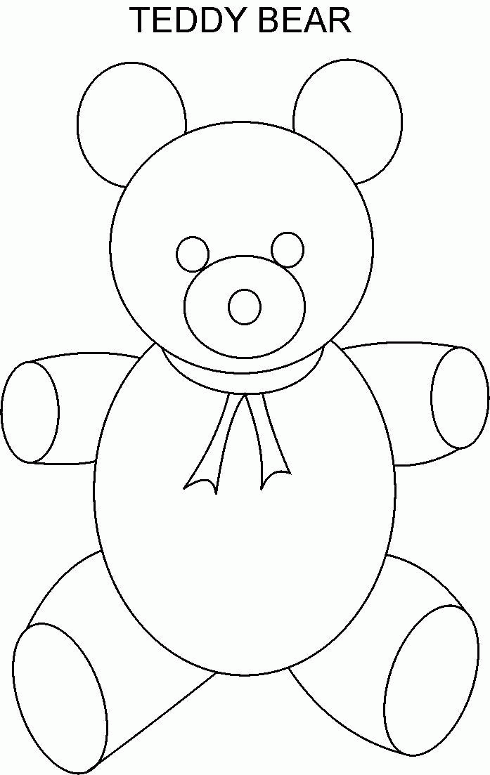 Cuddly Teddy Bear Coloring Pages Printable 6