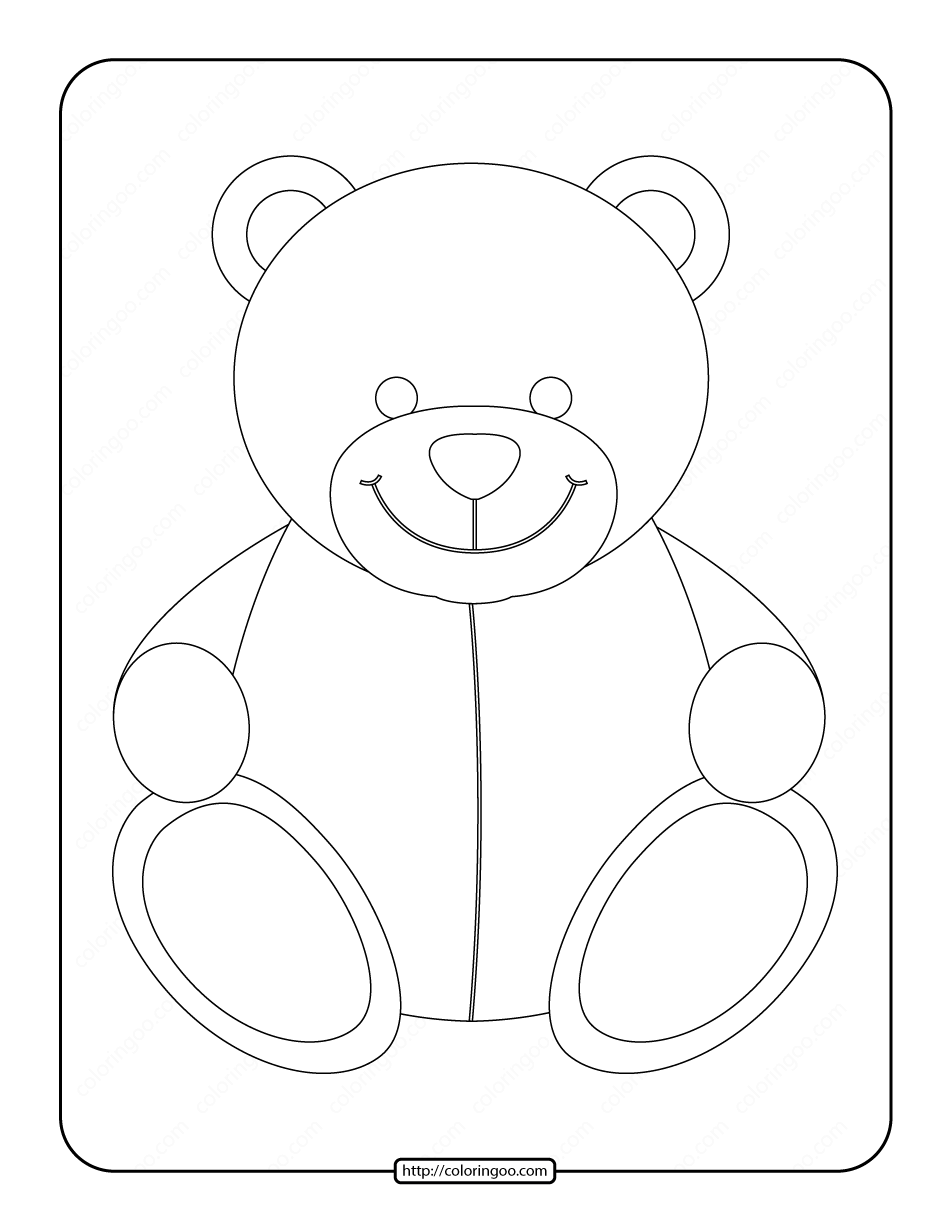 cuddly teddy bear coloring pages printable jpg