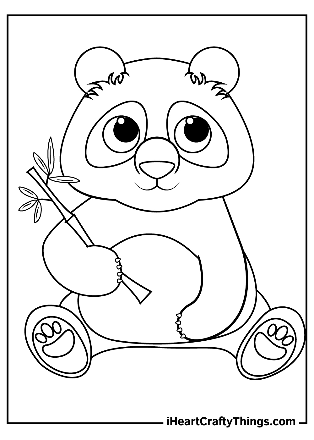 cute panda coloring pages printable jpg