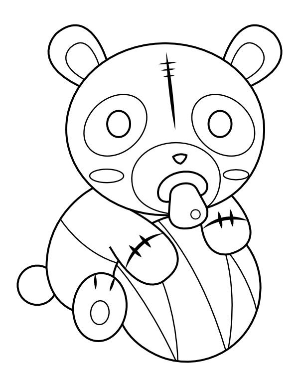 cute panda coloring pages printable jpg