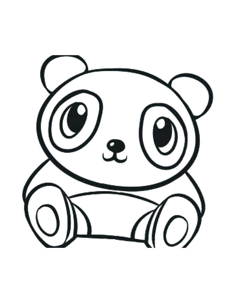 Cute Panda Coloring Pages Printable 5