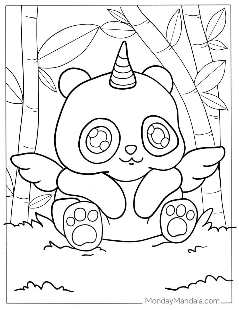 cute panda coloring pages printable jpg