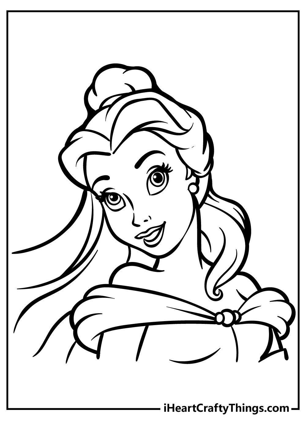 Elegant Belle Coloring Pages Printable 12