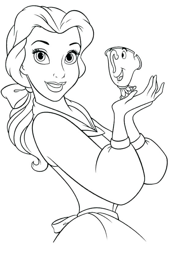 Elegant Belle Coloring Pages Printable 18